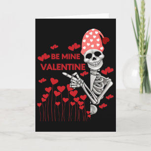 Meins sei mein Valentinsgruß Lustiges Skelett in L Karte