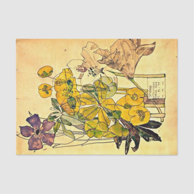 Meinungsaustausch mit Yham von Charles Mackintosh Seidenpapier (Vorderseite)