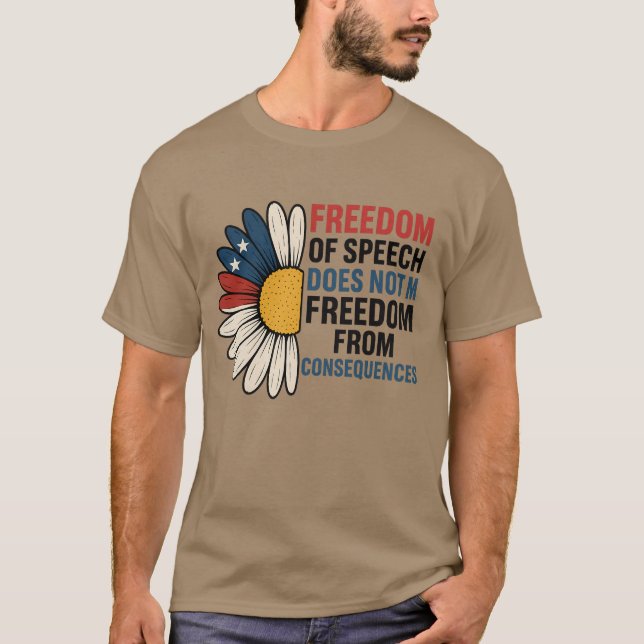 Meinungsfreiheit gemein nicht die Freiheit von Gew T-Shirt (Vorderseite)