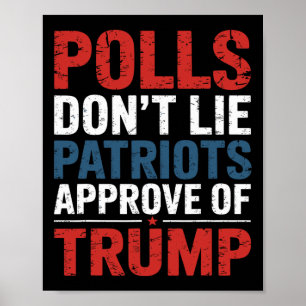 Meinungsumfragen lassen nicht zu, dass Patrioten T Poster