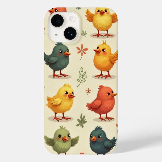 Meise der farbenfrohen  Case-Mate iPhone hülle (Rückseite)