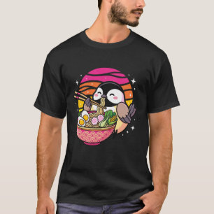 Meisen-Vogel isst Ramen T-Shirt