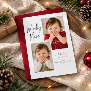 Meist nette Schrift Lustige Weihnachten Zwei Foto