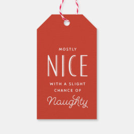 Meist Nice Red Strip Weihnachtsgeschenk Tag Geschenkanhänger
