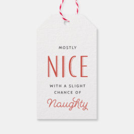 Meist Nice Red Strip Weihnachtsgeschenk Tag Geschenkanhänger