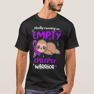 Meistens läuft er auf leerem Epilepsiekrieger T-Shirt