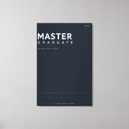 Meister-Absolvent 2026 Geschenk mit individuellem  Leinwanddruck