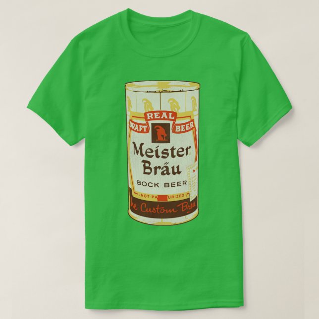 Meister Brau Beer Retro Defunktional Breweriana T-Shirt (Design vorne)