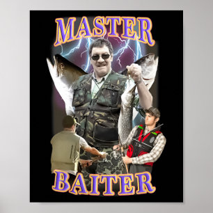 Meister Byiter Vintage Byss Angeln Lustiger Angler Poster
