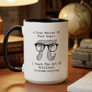 Meister der Logik unterrichtet brillantes Probleml Tasse