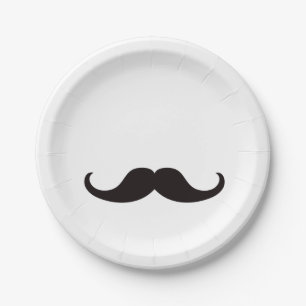 Meister der verschleierten Mustache Papierplatte Pappteller