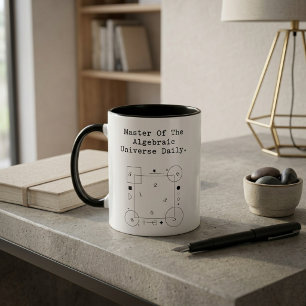Meister des algebraischen Universums   Täglicher M Verwandlungstasse