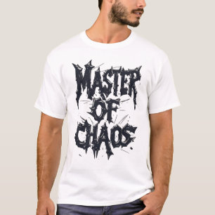 Meister des Chaos Verzerrte Metall Stachelige Goth T-Shirt