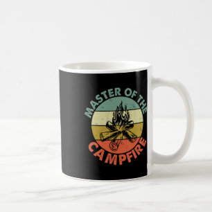 Meister des Lagerfeuer-Vater-Camping-Shirts Campin Kaffeetasse