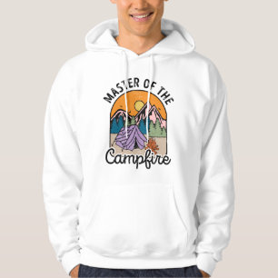 Meister des Lagerfeuers Lustiges Camping Vintage Hoodie