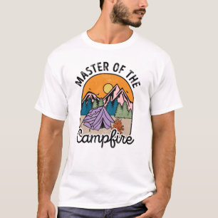 Meister des Lagerfeuers Lustiges Camping Vintage T-Shirt