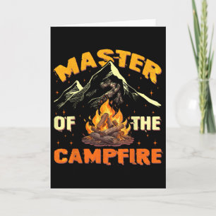 Meister des Lagerfeuers Männer Frauen Camping Lust Karte