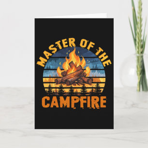 Meister des Lagerfeuers Männer Frauen Camping Lust Karte