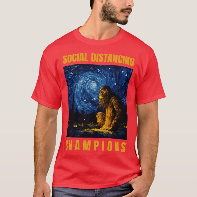 Meister des sozialen Distanzierens T-Shirt (Vorderseite)
