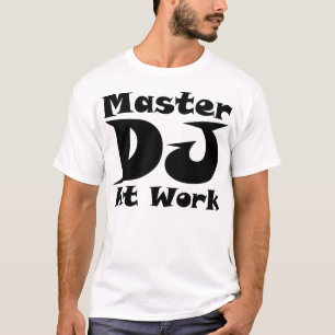 Meister DJ am Arbeits-T-Shirt beleuchten T-Shirt