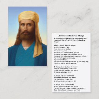 Meister El Morya Lord of the First Ray Visitenkarte