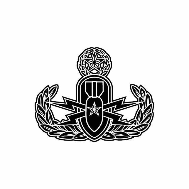 Meister-EOD-Schablone Freistehende Fotoskulptur (Vorne)