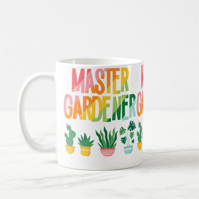Meister-Gärtner Gärtnern Gärtner Kaffeetasse (Links)