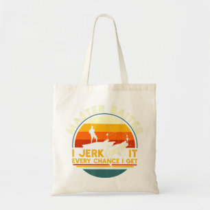 Meister, ich bin immer bereit, mir einen Fisch zu  Tragetasche