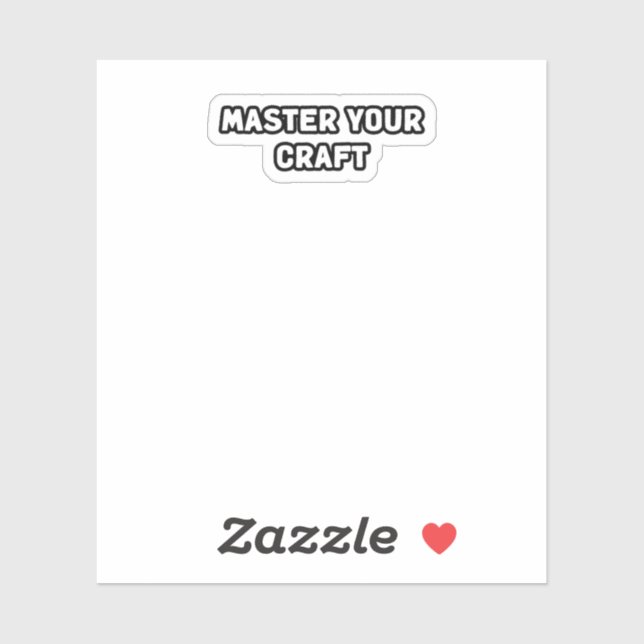 Meister Ihrer Handwerkskompetenz Aufkleber (Blatt)