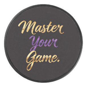 Meister Ihres Spiels Eishockey Puck