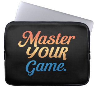 Meister Ihres Spiels Laptopschutzhülle