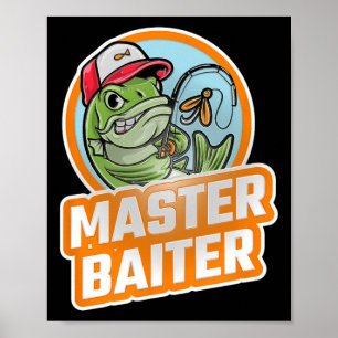 Meister Iter Vintage B Angeln Lustiger Angler 1 Poster
