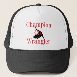"Meister-Katzewrangler-" Hut Truckerkappe