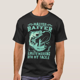Meister Köder Angler Fischer Reisender Camper Pu T-Shirt