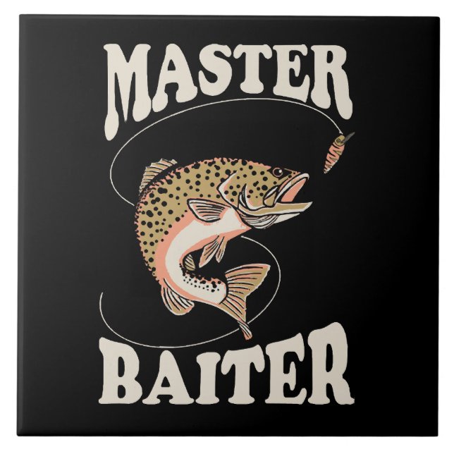 Meister-Köder-Angler Fliese (Vorderseite)