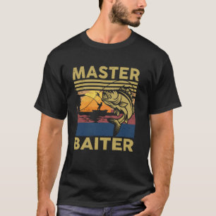 Meister-Köder-Angler-Shirt Lustiger Opa Barsch Vat T-Shirt