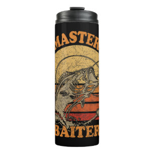 Meister Ködermann Vintage-Bassfischen Lustiges Cam Thermosbecher