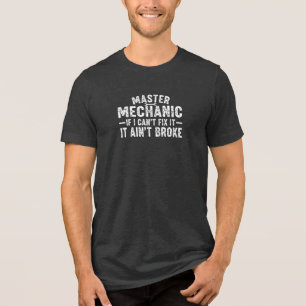 Meister Mechaniker Wenn ich es nicht reparieren ka Tri-Blend Shirt