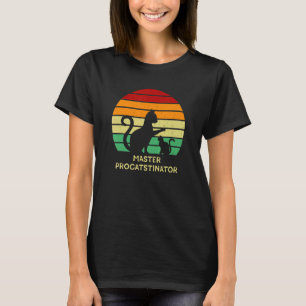 Meister Prokrastinator Katze Humor Kätzchen Faul T-Shirt