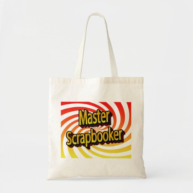 “Meister Scrapbooker” Tragetasche (Vorne)