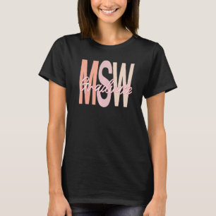 Meister Sozialarbeit Msw Abschluss 2022 Absolvent T-Shirt