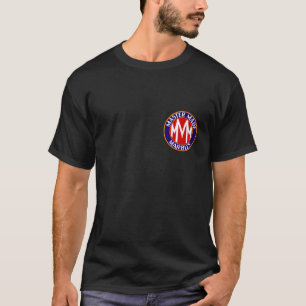Meister stellte schwarzes MarmorierungShirt her T-Shirt