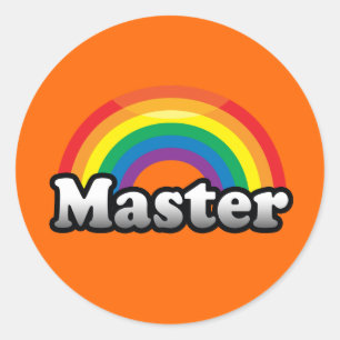 MEISTER STOLZ RUNDER AUFKLEBER