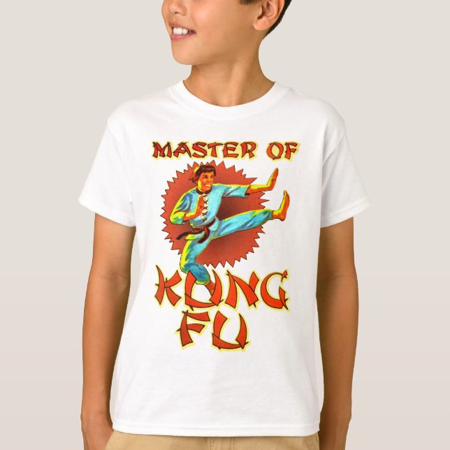 Meister von Kung Fu, Retro-Shirt T-Shirt (Vorderseite)