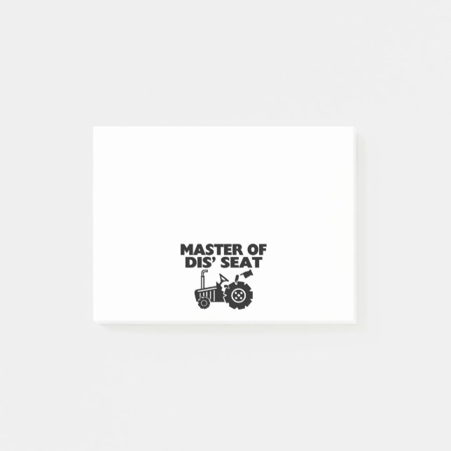 Meister von Seat-Traktor DIS Post-it Klebezettel (Vorderseite)