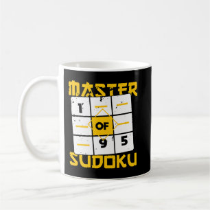 Meister von Sudoku Sudoku Champion Math Game Joke  Kaffeetasse