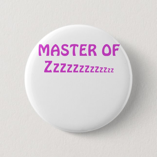 Meister von Zzzzzzzz Button (Vorderseite)