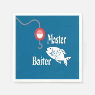 Meisterbaiter Fishing Funny Novelty Fish Joke Serviette