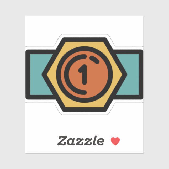 Meistergürtel Aufkleber (Blatt)