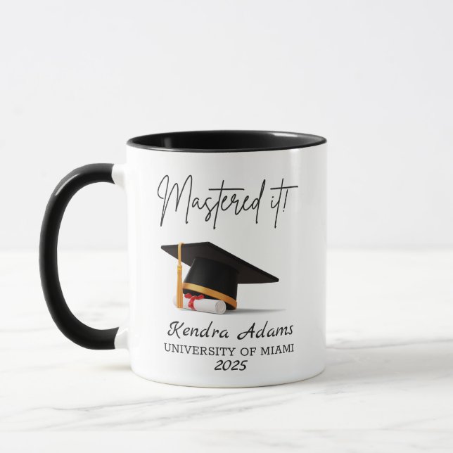 Meisterhaft! Master-Abschluss Tasse (Links)